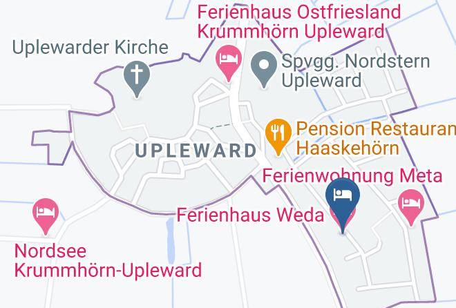 Aurich - Ferienhaus Weda Maps
