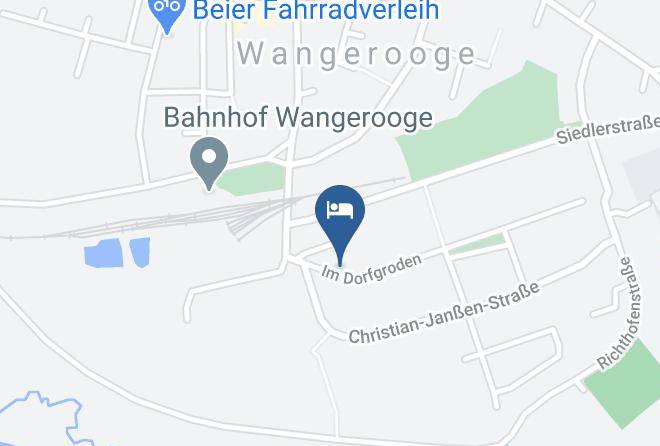 Friesland - Ferienoase Wangerooge Ferienwohnungsvermittlung Maps