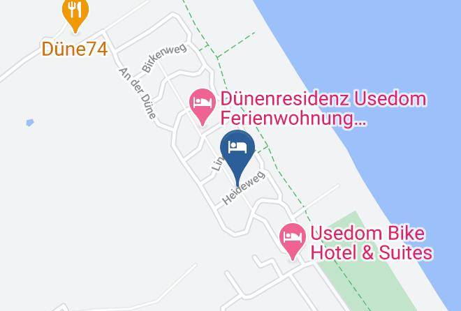 Vorpommern Greifswald - Ferienwohnung Dunenresidenz Usedom Maps