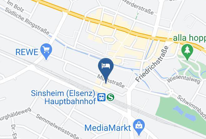 Rhein Neckar Kreis - Ferienwohnung Friedrichstrase Maps