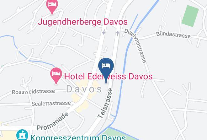 Prattigau Davos - Ferienwohnung Nr 8 Talstrasse 57b Davos Dorf Maps