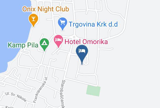 Punat - Ferienwohnung Vinkovic Maps
