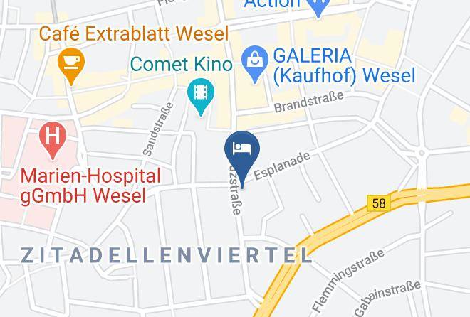 Wesel - Ferienwohnung Maps