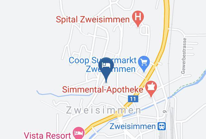 Obersimmental Saanen - Ferienwohnung Zweisimmen Am Ryschbachli Maps