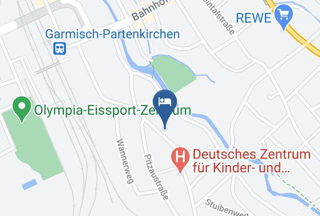Garmisch Partenkirchen - Ferienwohnungen Haus Anna Lina Maps