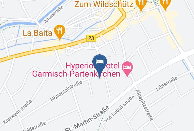 Garmisch Partenkirchen - Ferienwohnungen Helga Bertignol Sailer Ferienwohnung Petra Maps