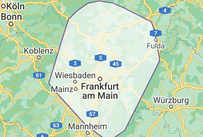 Wetteraukreis - Ferienwohnungen Om 24 Km Bis Frankfurt Main Nord Maps