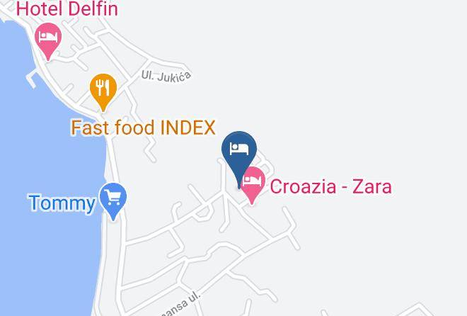 Zadar - Ferienwohnungen Zadar Vukesin Maps