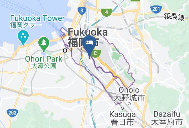 Fukuoka City Hakata Ward - Ferio Hotel Hakataeki Minami Maps