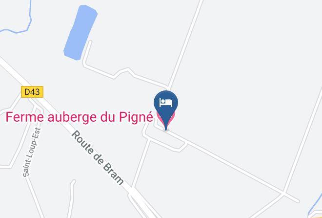 Aude - Ferme Auberge Du Pigne Maps