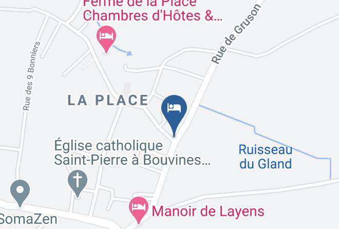 Nord - Ferme Brocart Gite Du Gland B&b Maps