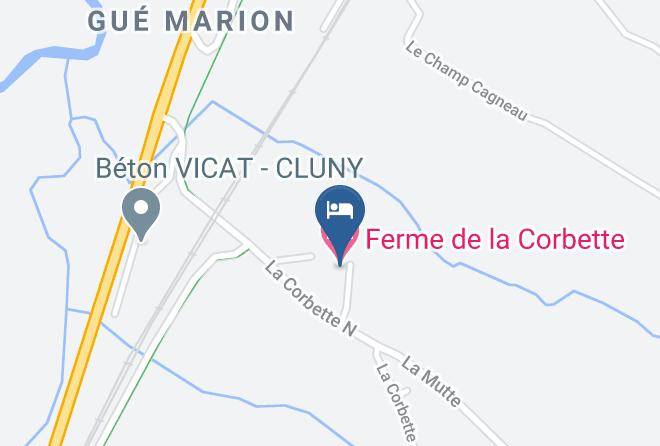 Saone Et Loire - Ferme De La Corbette Maps