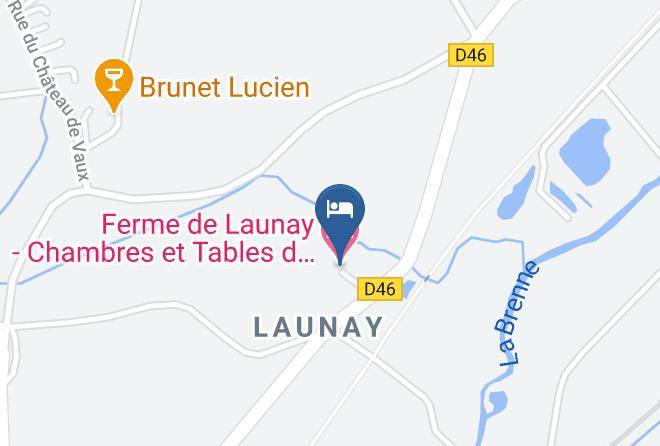 Indre Et Loire - Ferme De Launay Chambres Et Tables D'hotes Maps