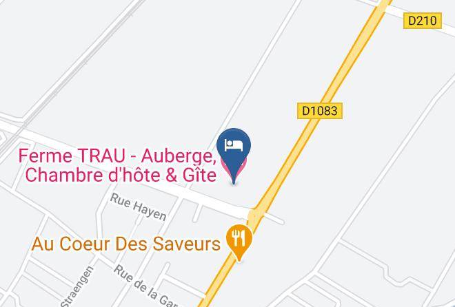 Bas Rhin - Ferme Trau Auberge Chambre D'hote & Gite Maps