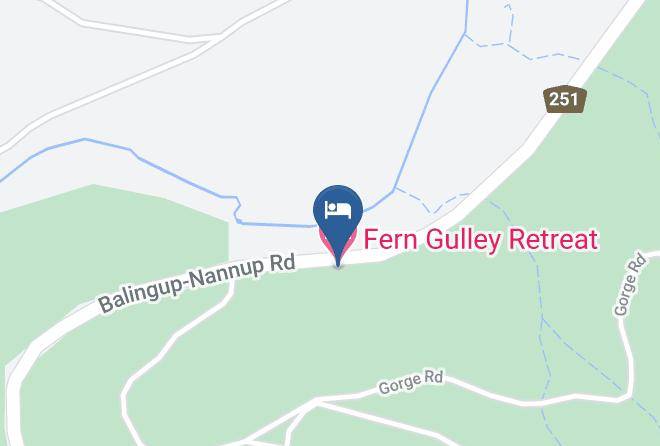 Nannup - Fern Gulley Retreat Maps