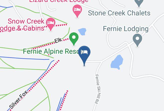 East Kootenay - Fernie Slopeside Lodge Maps