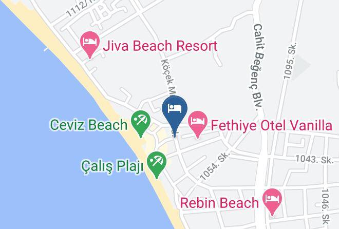 Fethiye - Fethiye Kamp Hera Beach Maps