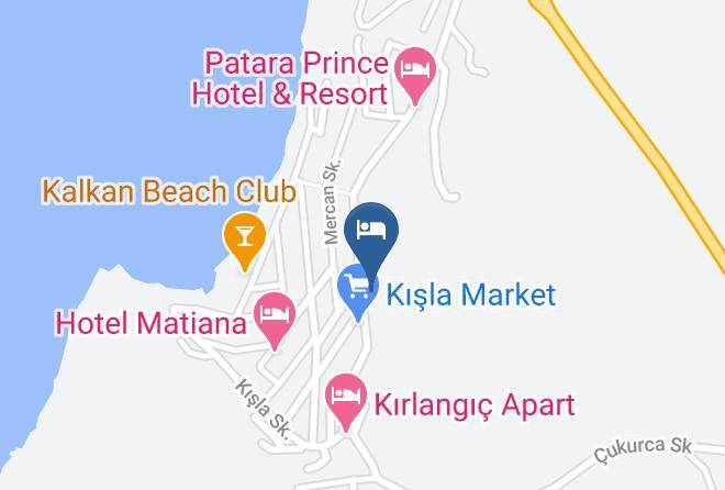 Kas - Fidanka Hotel Maps