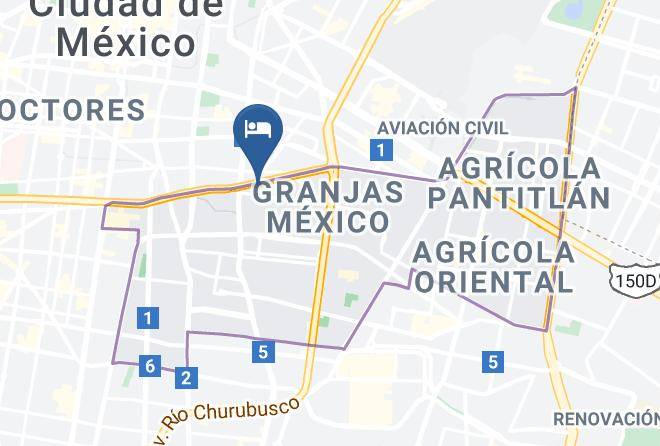 Iztacalco - Fiesta Americana Viaducto Maps