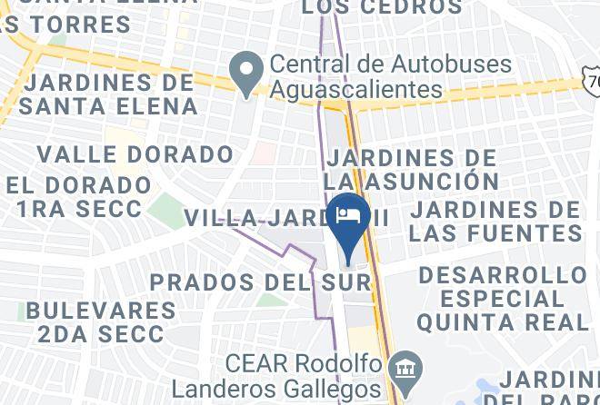 Aguascalientes Villa Asuncion - Fiesta Inn Aguascalientes Patio Maps