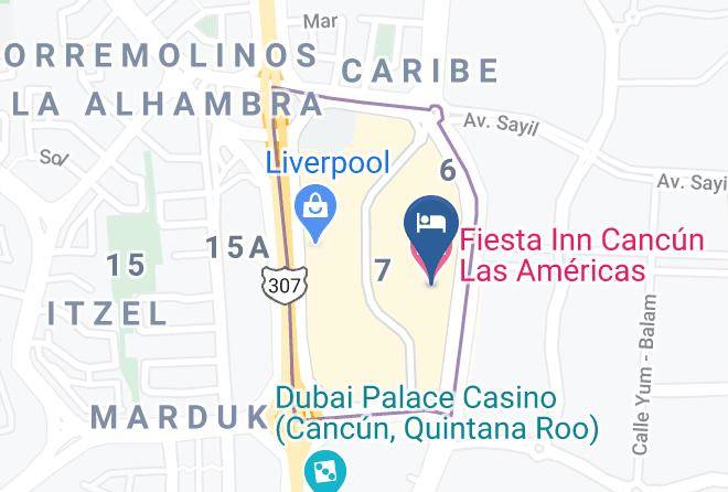 Benito Juarez - Fiesta Inn Cancun Las Americas Maps