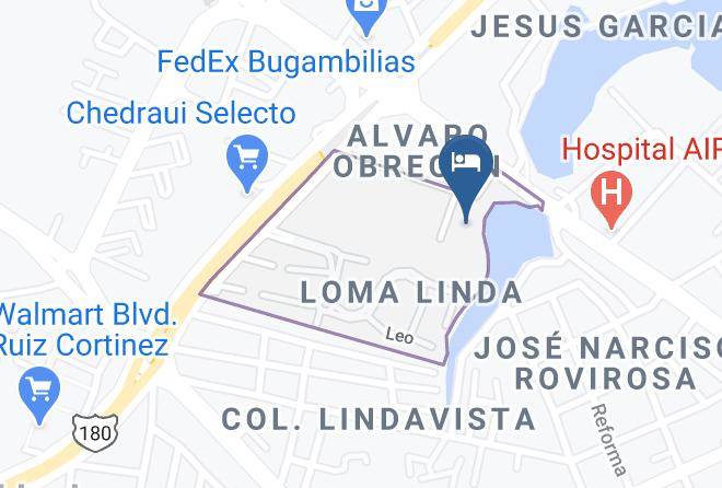 Fiesta Inn Villahermosa Cencali Map