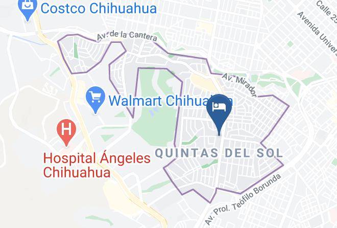 Chihuahua Quintas Del Sol - Fiesta Inn Chihuahua Maps
