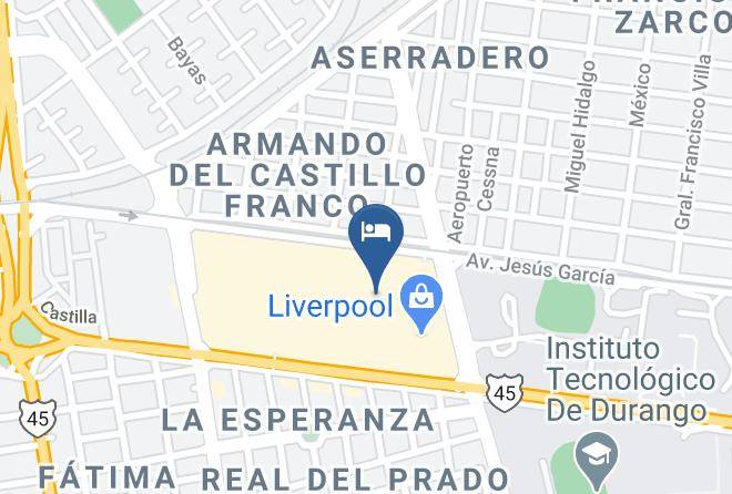 Fiesta Inn Durango Map