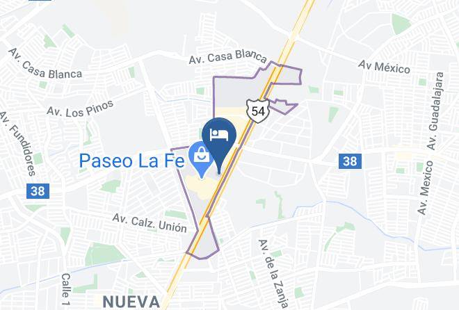 San Nicolas De Los Garza - Fiesta Inn Monterrey La Fe Maps