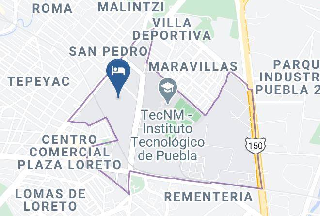 Puebla Redor Industrial La Cienega - Fiesta Inn Parque Puebla Maps