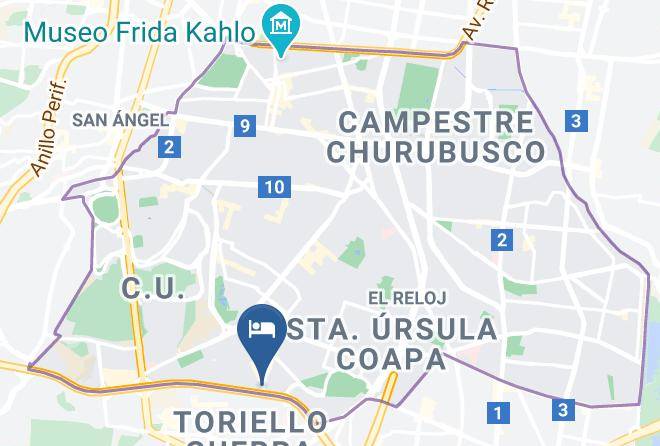 Coyoacan - Fiesta Inn Periferico Sur Maps