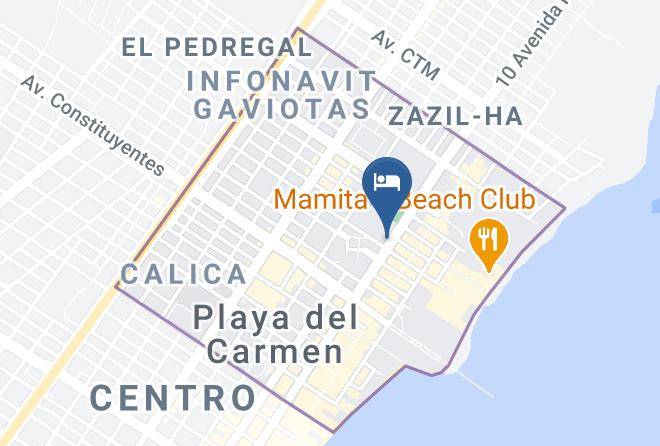 Solidaridad - Fiesta Inn Playa Del Carmen Maps