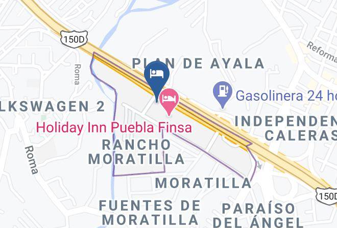 Puebla Moratilla - Fiesta Inn Puebla Finsa Maps