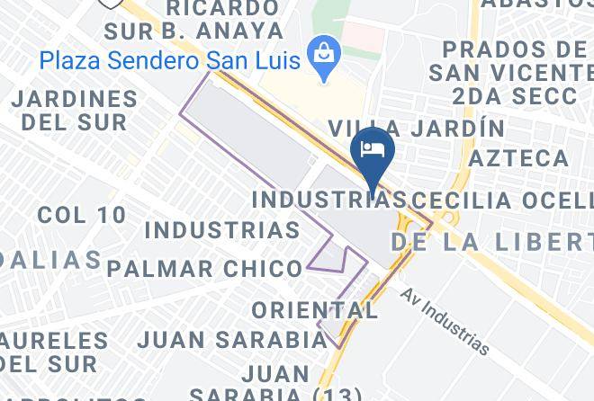 Fiesta Inn San Luis Potosi Oriente Map