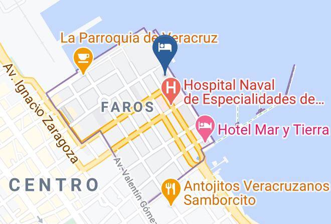Veracruz Faros - Fiesta Inn Veracruz Malecon Maps