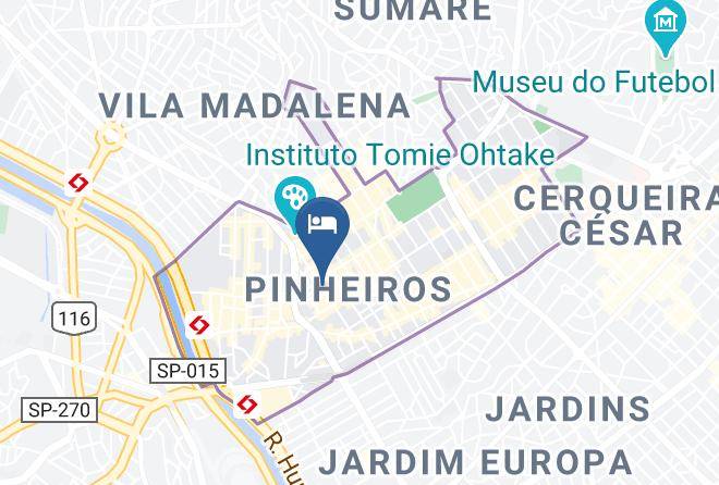 Sao Paulo Pinheiros - Filadelfia Hotel Maps