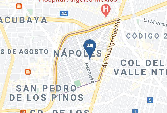 Benito Juarez - Filadelfia Suites Hotel Boutique Maps