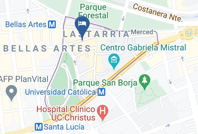 Santiago - Filippo Lastarria Maps