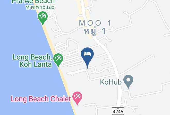 Amphoe Ko Lanta - Fill Feel Long Beach Resort Maps