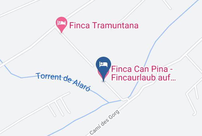 Baleares - Finca Can Pina Fincaurlaub Auf Mallorca Finca Resort Agroturismus Maps