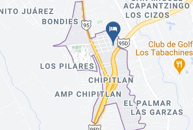 Cuernavaca - Finca Chipitlan Hotel Maps