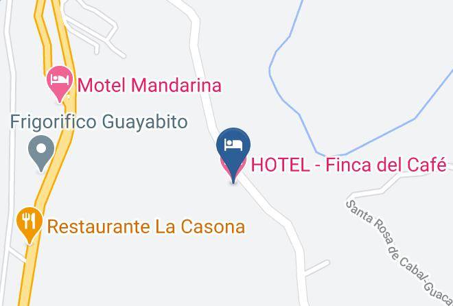 Santa Rosa De Cabal - Hotel Finca Del Cafe Maps