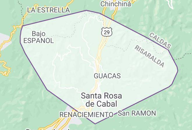 Santa Rosa De Cabal - Finca Del Cafe Maps