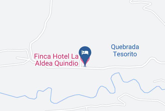 Finca Hotel La Aldea Quindio Map