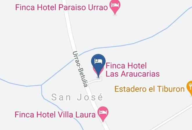 Finca Hotel Las Araucarias Map