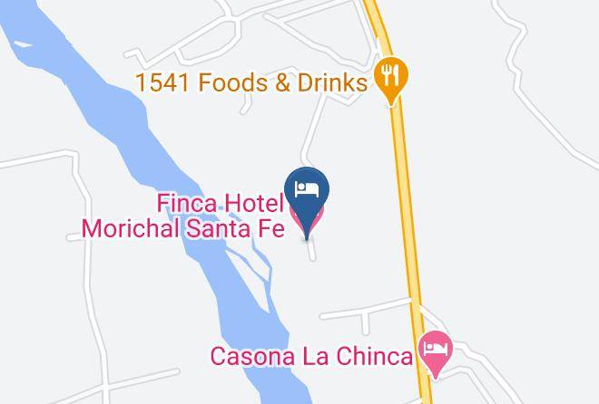 Santa Fe De Antioquia - Finca Hotel Morichal Santa Fe Maps