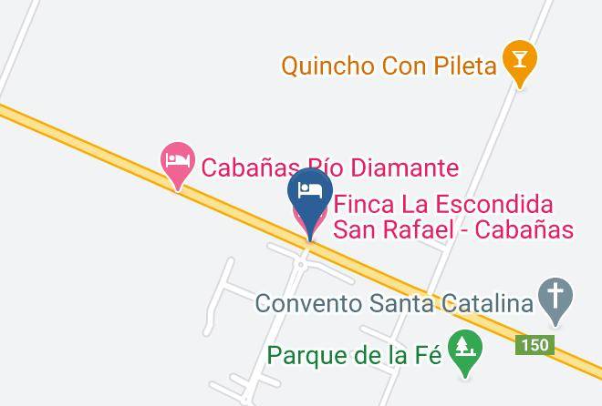 San Rafael - Finca La Escondida San Rafael Cabanas Maps