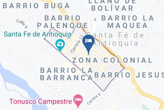 Santa Fe De Antioquia - Finca La Gaitana Maps