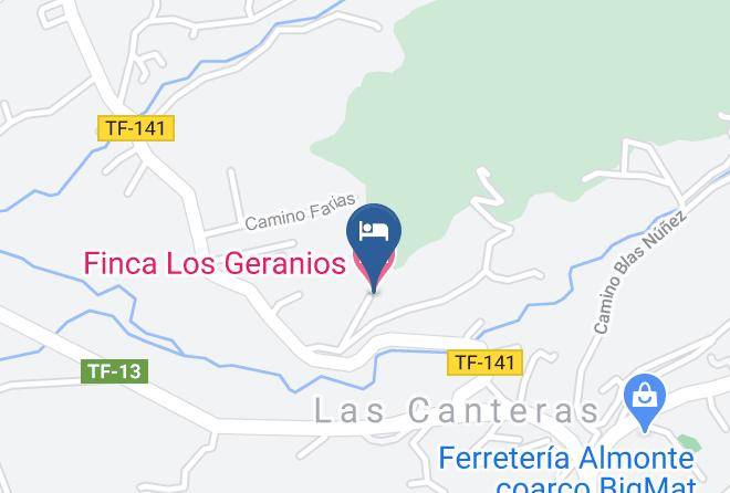Santa Cruz De Tenerife - Finca Los Geranios Maps