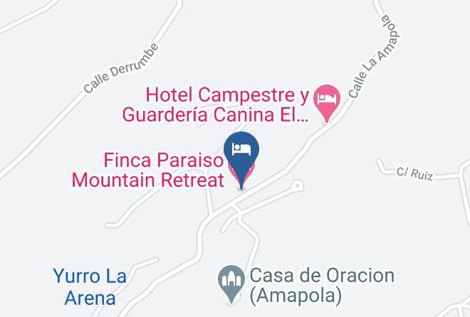 Santa Barbara - Finca Paraiso Mountain Retreat Maps